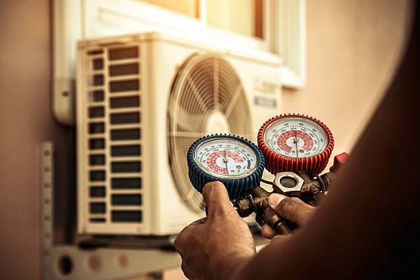 Professional Hvac technician working in Shelley, ID